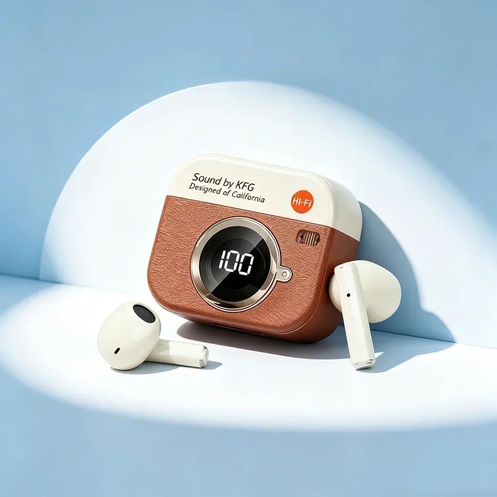 TWS Wireless Headset Wireless Earbuds Feature Balanced Audio Expression Secure Fit Structure Handy Operation for Media Playback