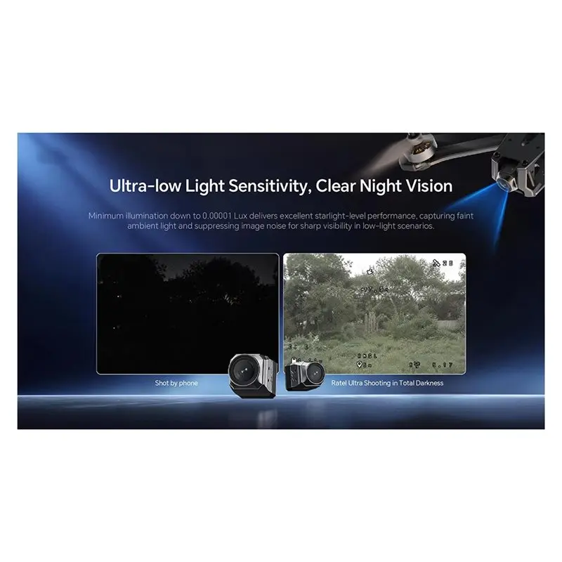 A48U For FPV Camera Analog 1500TVL Starlight Night Vision Super WDR 125 Degree Wide Angle OSD For FPV Racing Drones