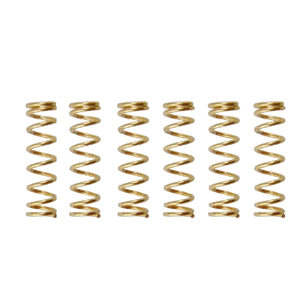 

6pcs Electric Single Coil Springs Gold Replacement Adjustable Hardware Pickup Parts Repair Parts Guitar Screws Black Pickup