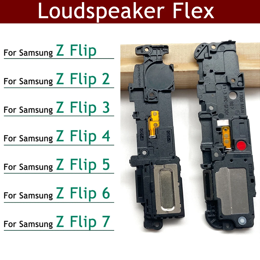 Loudspeaker bottom Loud Speaker Sound Buzzer Ringer Flex Cable For Samsung Z Flip 1 2 3 4 5 6 7 5G