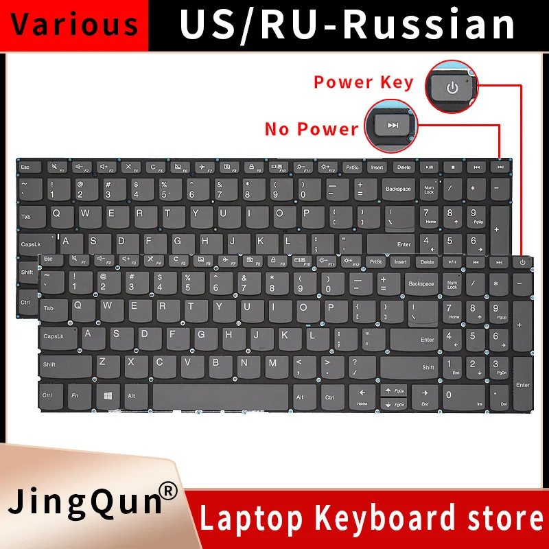 

US RU Russian Backlit Keyboard for Lenovo S145-15IKB 15IWL L340-15 15.6 L340-17IWL 320 520 720-15ikb Laptop IdeaPad SN20M61485