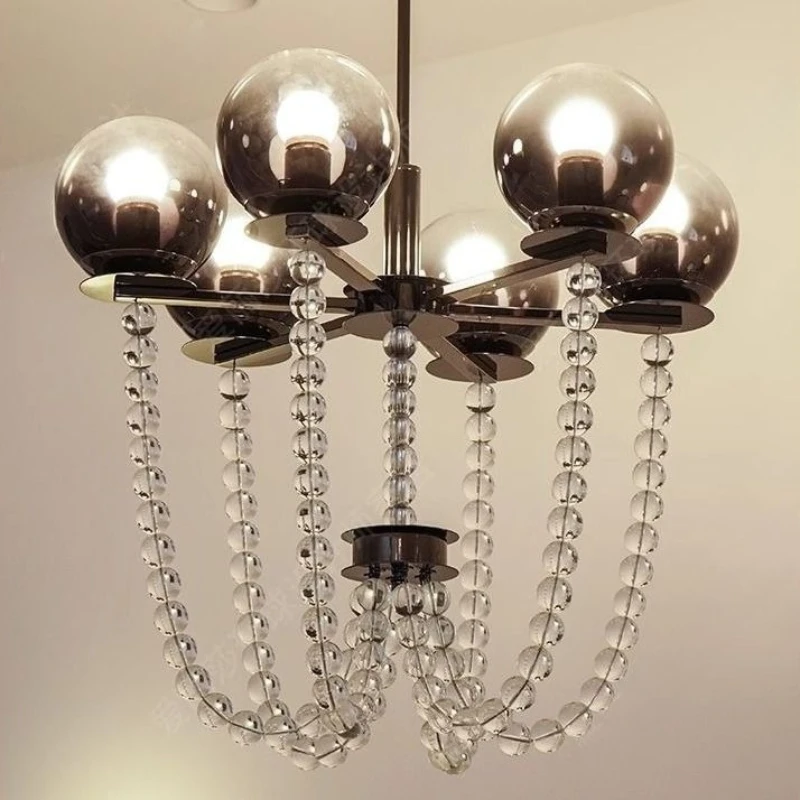 

Nordic Glass Ball Led for Living Dining Room Coffee Tables Kitchen Study Bedroom Designer Chandelier Home Decor Light Fixture