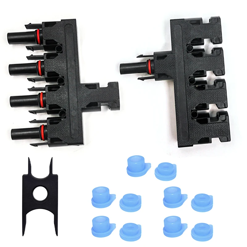 Solarpanel-Anschluss, 4T Abzweig, MMMMF+FFFFM, Y-Adapter, Koppler, Kombinator, Wetterbarkeit für System-Parallelverbindung