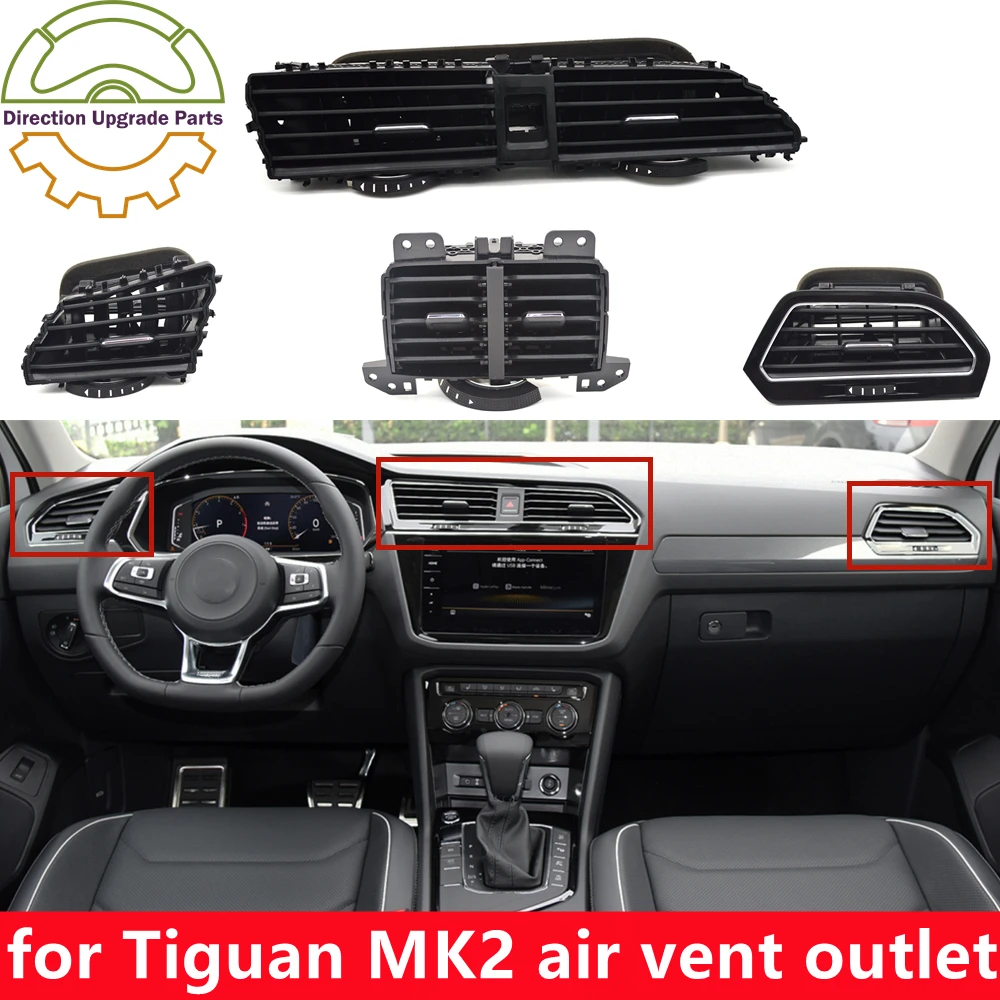 For Tiguan MK2 AC Air Vent Outlet Front Dashboard Rear Center Console Set 5NG 819 703 704 728 203