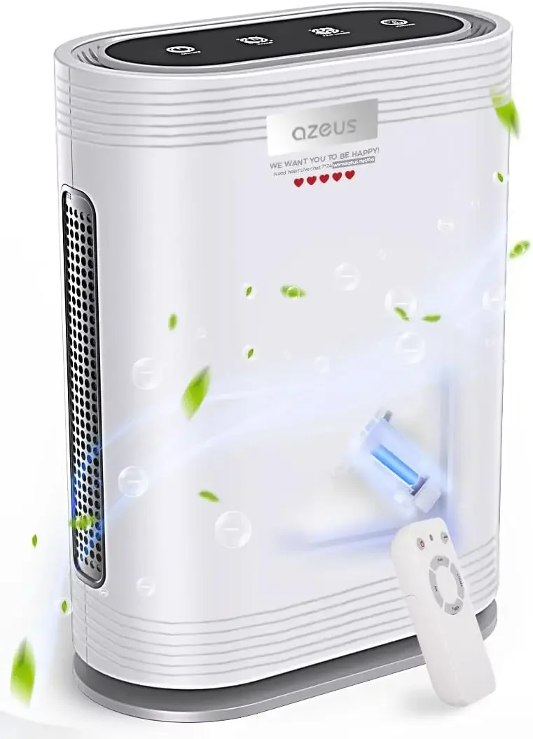 Purifier for Home, Up to 2160 sq ft Large Room, UV light | Ionic Generator | Office or Commercial Filter 99.97% Po