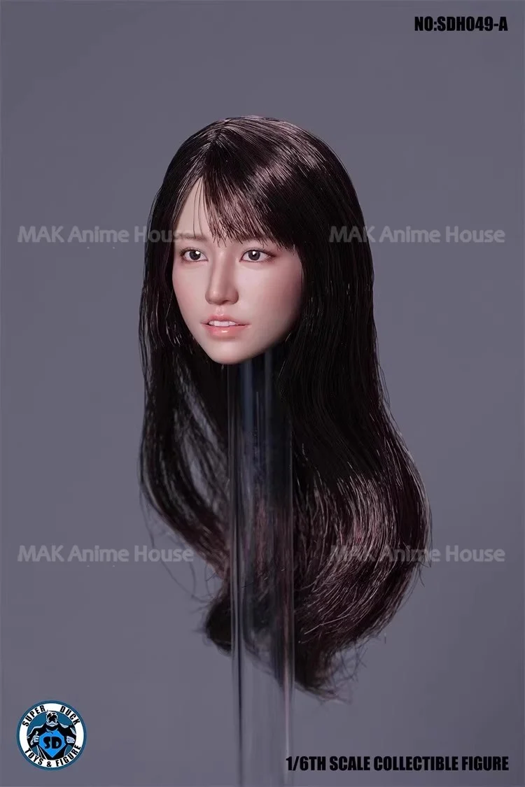 SUPER DUCK SDH049 1/6 Saika Kawakita 헤드 스컬프 조각 모델 12''TBL 여성 군인 선탄 액션 피규어 바디에 적합