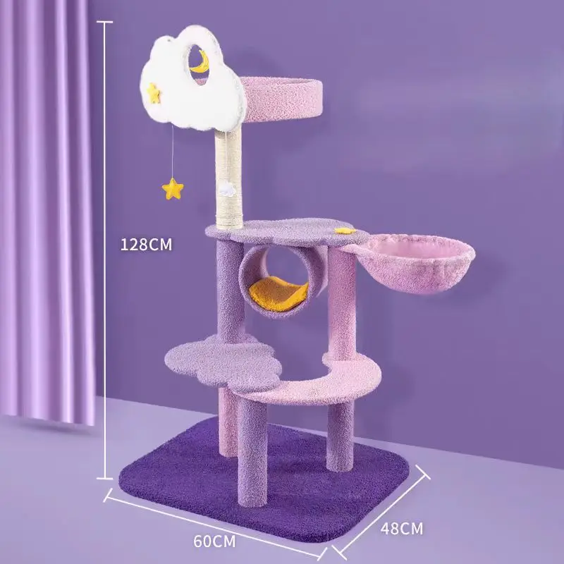 

Cat Bed, Cat Climbing Frame, Cat Toys, Four Seasons Universal Space Capsule, Sky-high Scratching Post, Large Hao'hua