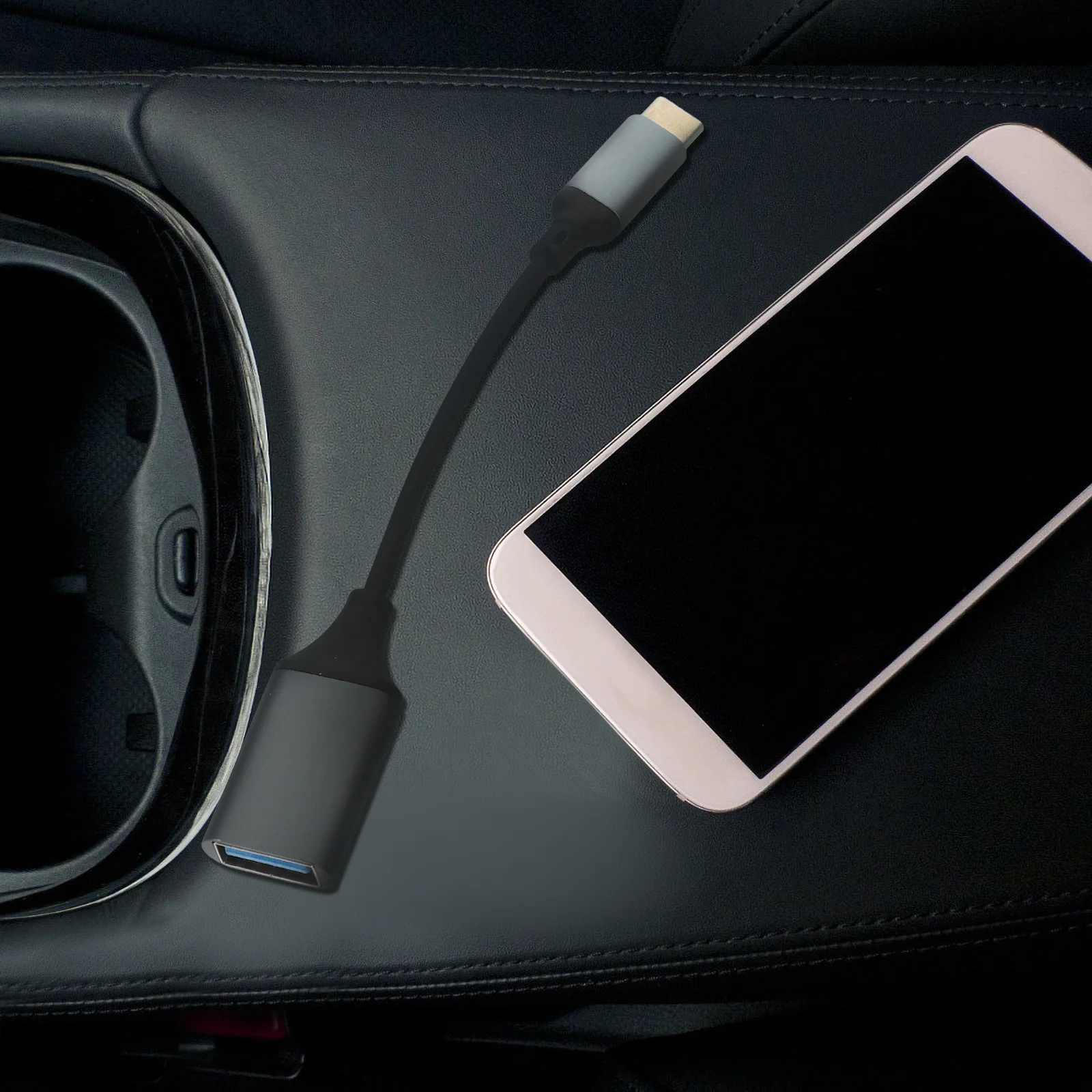 

3 pcs Usb 3.0 Adapter Male To Female Type C To Usb 3.0 Otg Data Cable 5Gbps For Type Tablets Black