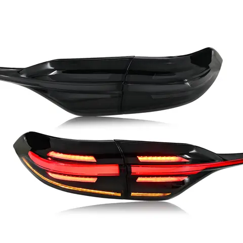 Smoked Led Tail Lights For Toyota US Corolla  2020-2024 Sequen Tail lamp Start Up Animation DRL Sequential Indicator Rear Lamp