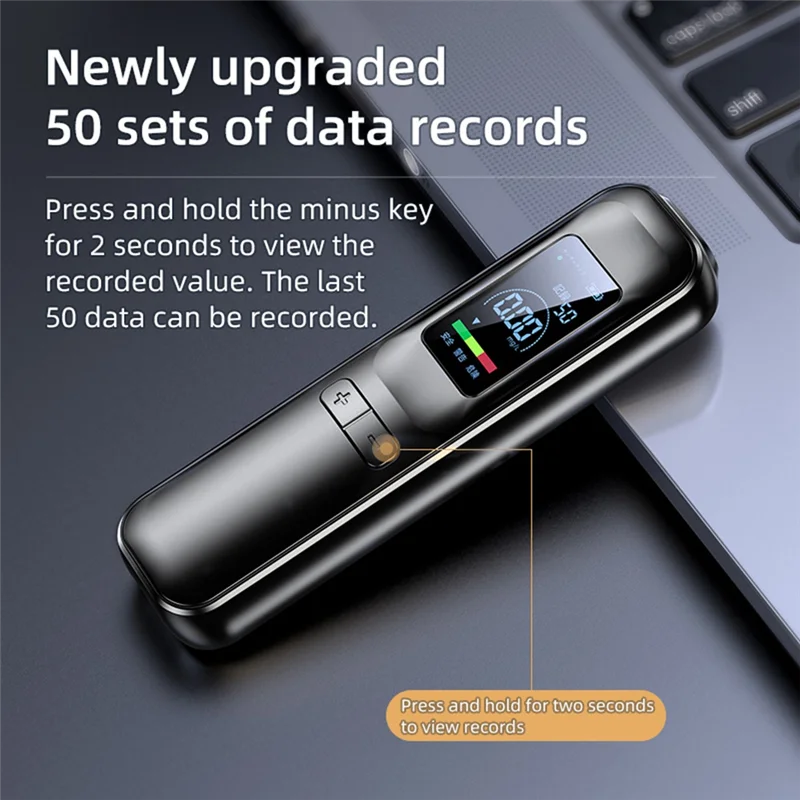 

A96I-Portable Breathalyzer Tester Non-Contact Breathalyzer With LED Display Screen Personal Breath Alcohol Tester