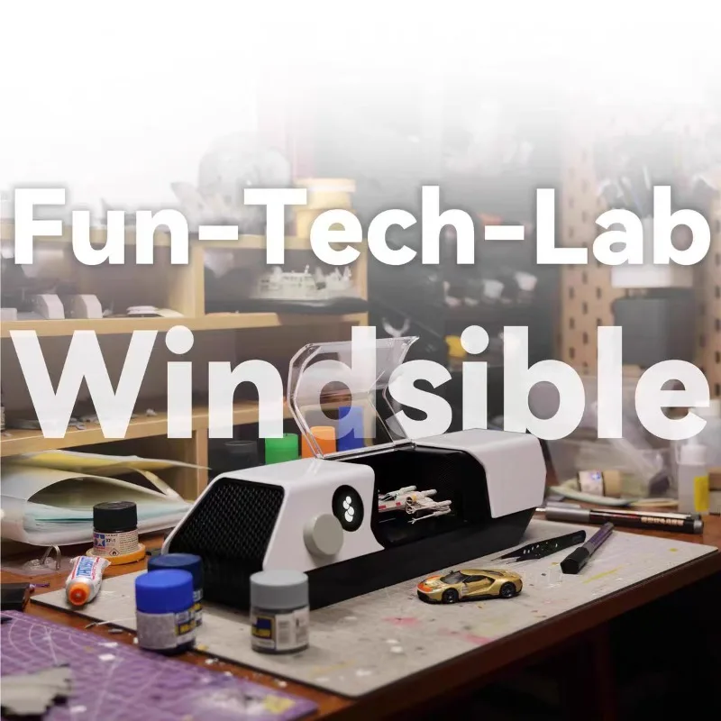 آلة نفق الرياح 1:64 قابلة للرياح نموذج سيارة صغيرة سطح المكتب اختبار نفق الرياح #5