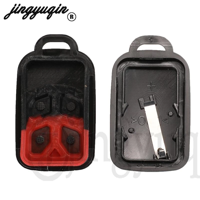 Jingyuqin 4 ปุ่ม + Panic Remote Key Shell สําหรับบราซิลสําหรับ Positron ฝาครอบกุญแจรถ Shell Alarm ยี่ห้อใหม่ไม่มีใบมีด