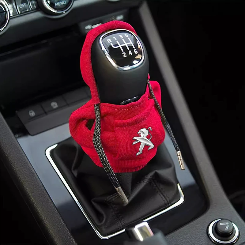 Car Gear Lever Hood Small Sweater Decoration Gear Lever Hoodie Car Accessories For Peugeot 308 206 207 407 607 108 208 301 308