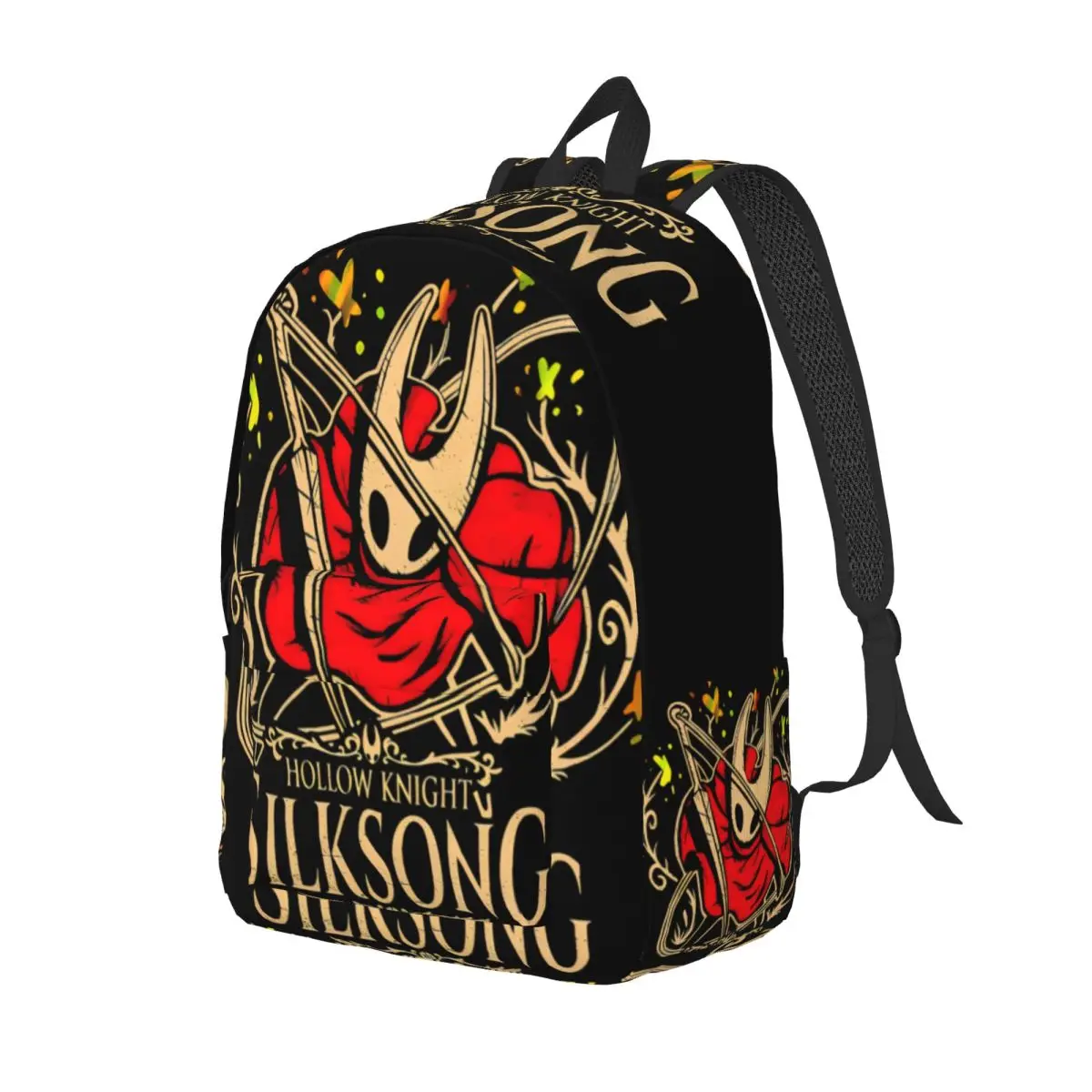 Hollow Knight Silksong Gothic Teenage Backpack Sports High School Work Indie Game Daypack for Men Women College Canvas Bags
