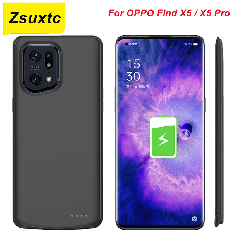 

Чехол с зарядным устройством на 6800 мА · ч для OPPO Find X5 Power чехол Find X5 Pro Power Bank Smart для OPPO Find X5 чехол с зарядным устройством