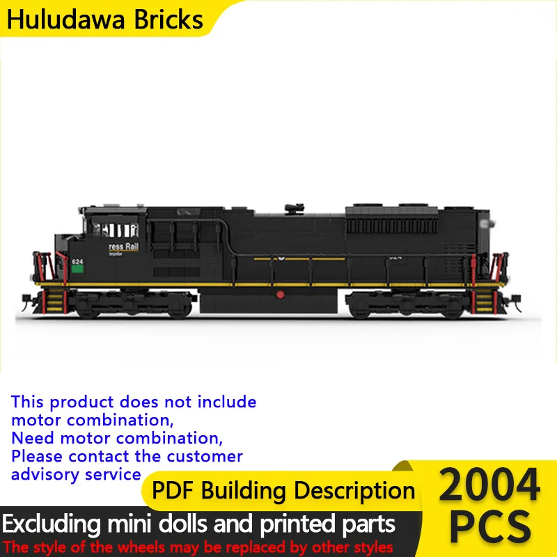 

City Car Model MOC Building Bricks SD70ACE Diesel Locomotive Train Modular Technology Assemble Children Toys Suit Gifts Holiday