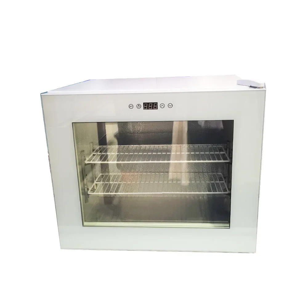 Table Top Freezers Ice Cream Display Commercial Counter Deep Mini Freezer with Folding Glass Door