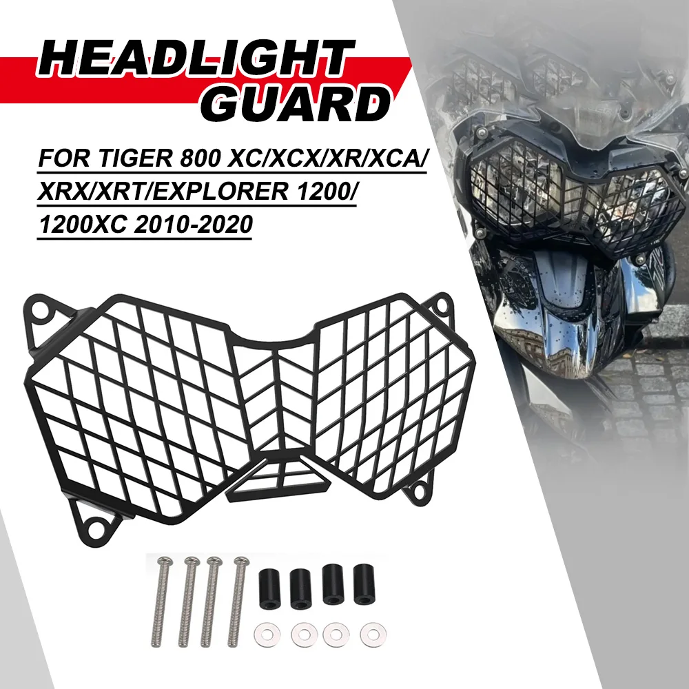 

For Tiger 800 XC/XCX/XR/XCA/XRX/XRT/Explorer 1200/1200XC 2010 2011 2012-2020 Motorcycle Headlight Guard Protector Accessories