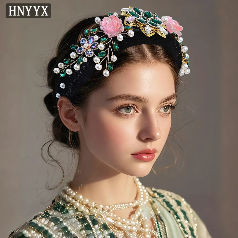 

YouLaPan Exquisite Bridal Wedding Rhinestone Headband Handmade Chinese Style Women's Banquet Party Danc Hair Accessory YXA405