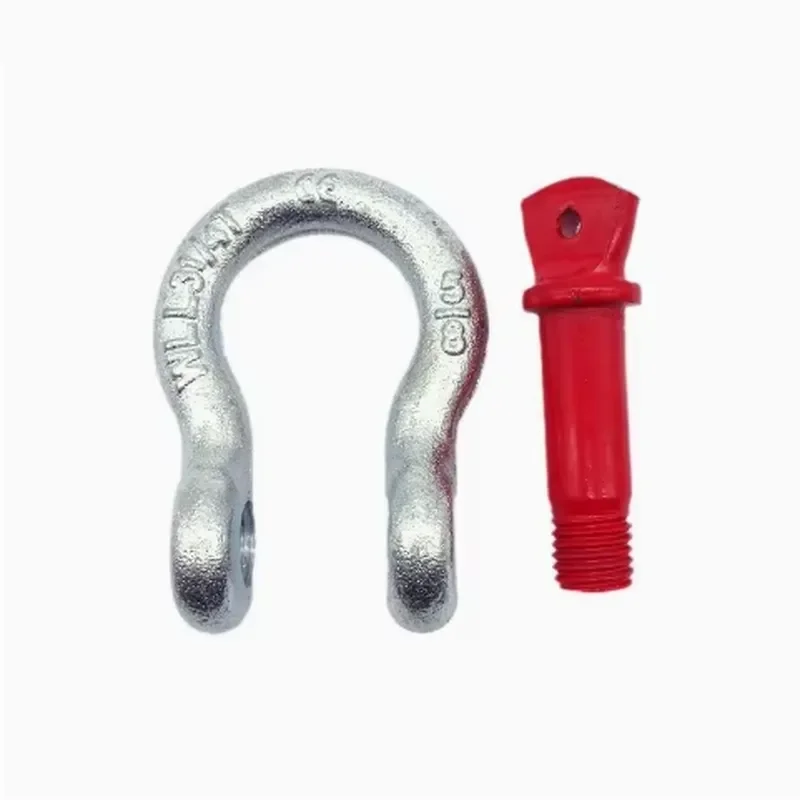 US-style Alloy Steel Shackle (bow/D-type) Heavy , High-strength, 50-ton Capacity.