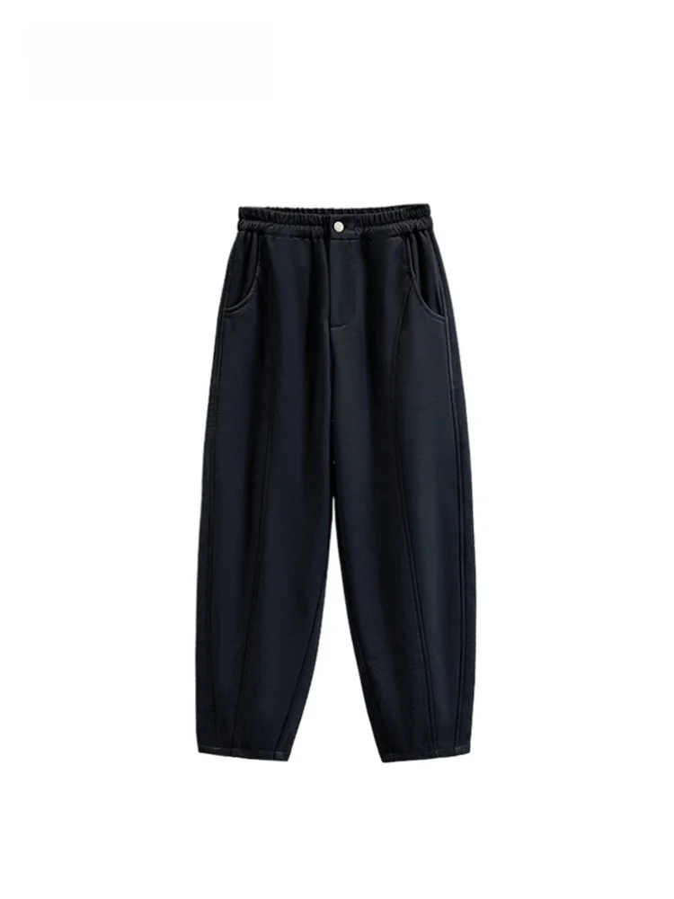 

High Waist Fce Lined Casual Loose Women's Harajuku Pants plus Size Sli Slimming Spring Faion plus Size Ladies Trousers