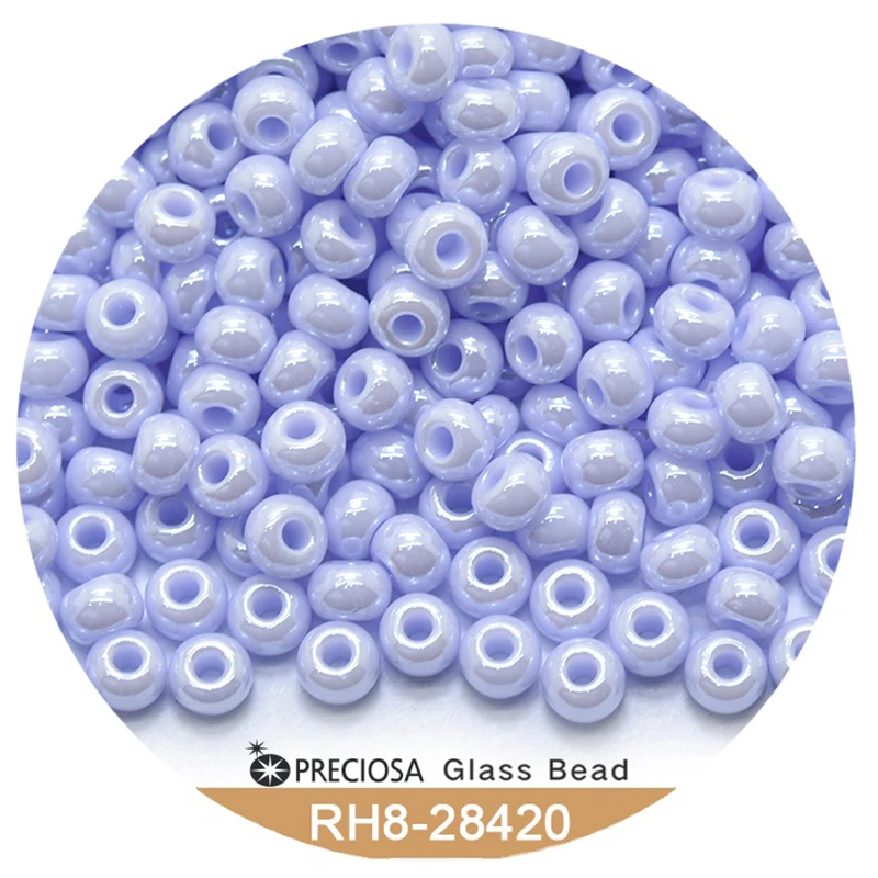 Czech Preciosa Rocailles Round Hole 8/0 Beads 3 Mm Pearl Shell 5g  Charms for Bracelet Making  Diy Beads Accessories