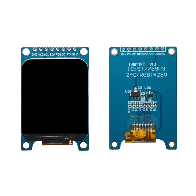 1,69 inch TFT IPS LCD-module SPI-interface Resolutie 240X280 Driver ST7789V