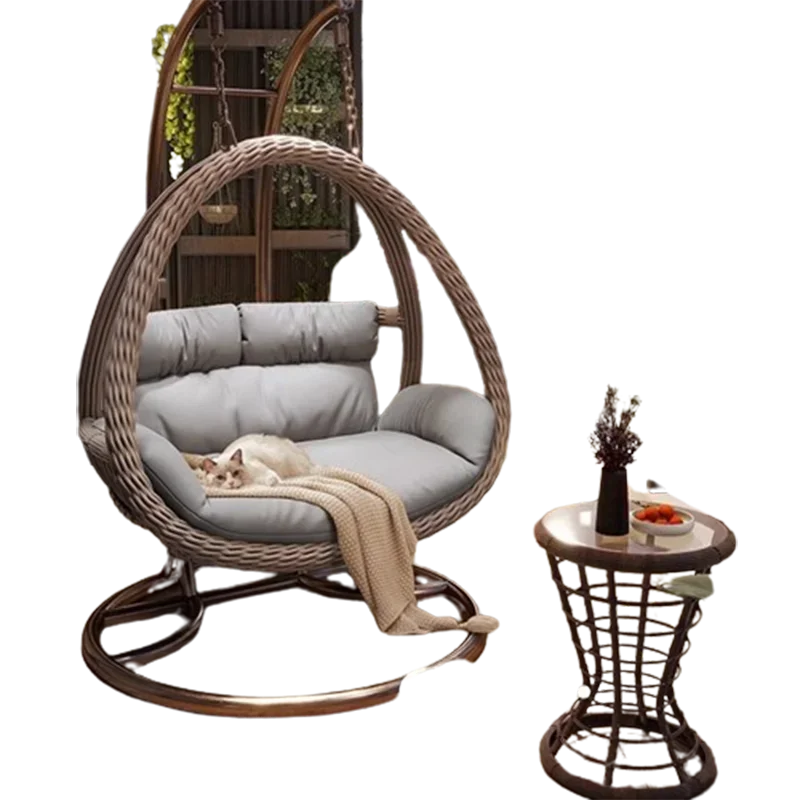 

Balcony Basket Swing Chair Rattan Hanging Indoor Hammock Swing Chair Rocking Egg Muebles Jardin Exterior Y Terraza Furniture