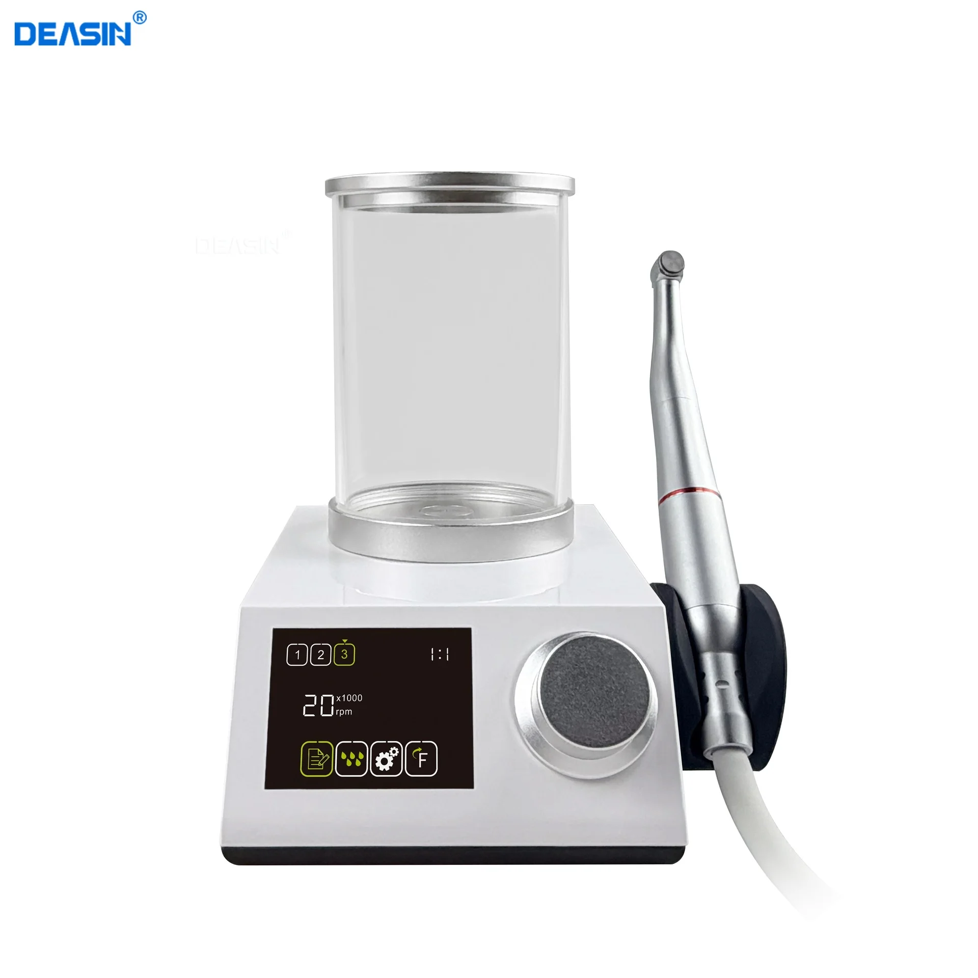 Dental Electric Motor with Built-in Water Tank LED Brushless Micromotor 1:1 1:4.2 1:5 ISO E-Type Touch Screen Dental Equipment