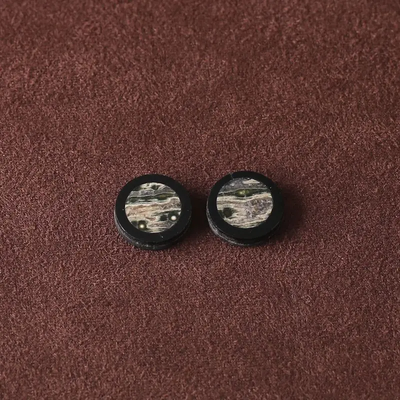 

Круглые бусины Mookite Jasper: пара с землистым рисунком, идеально подходят для дизайнов сережек ручной работы 14x14xmm-2.7g