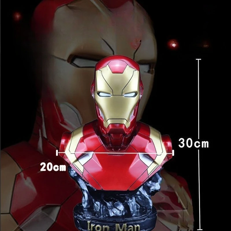 Marvel Hars Cartoon Anime Iron Man Black Panther Figuur Trendy Speelgoed Desktop Creatieve Trendy Cool Collection Model Ornamenten