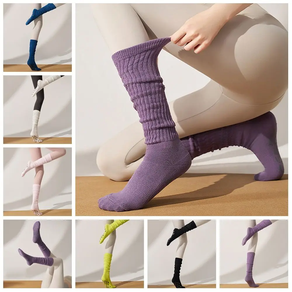 جديد القطن جوارب بيلاتيس تنفس Harajuku الشارع Strappy قبضة جورب عدم الانزلاق قبضة العرق ماصة اليوغا الجوارب #5