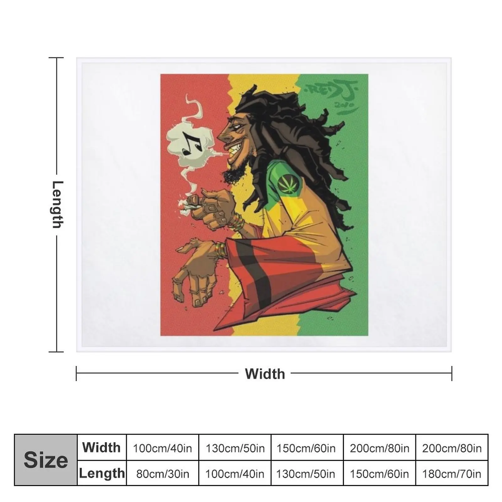 Rasta God Throw Blanket Luxury Thicken Hairy Decorative Beds Furrys Blankets