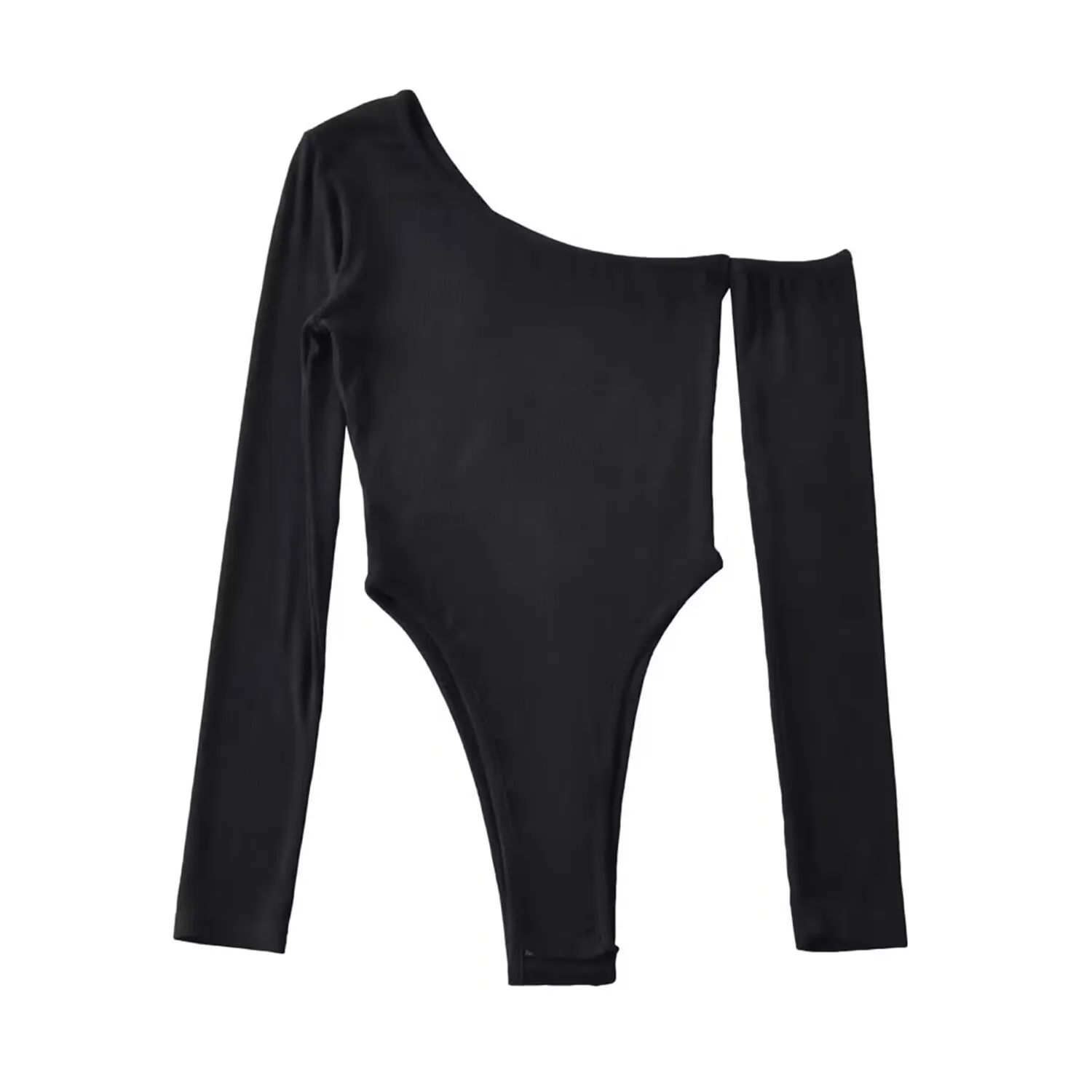 Bodysuit mit Strasssteinen für Damen, mittellang, knielang, bequem, atmungsaktiv, leicht, weich, schlicht, einfarbig, solide Basis-Unterbekleidung, sexy
