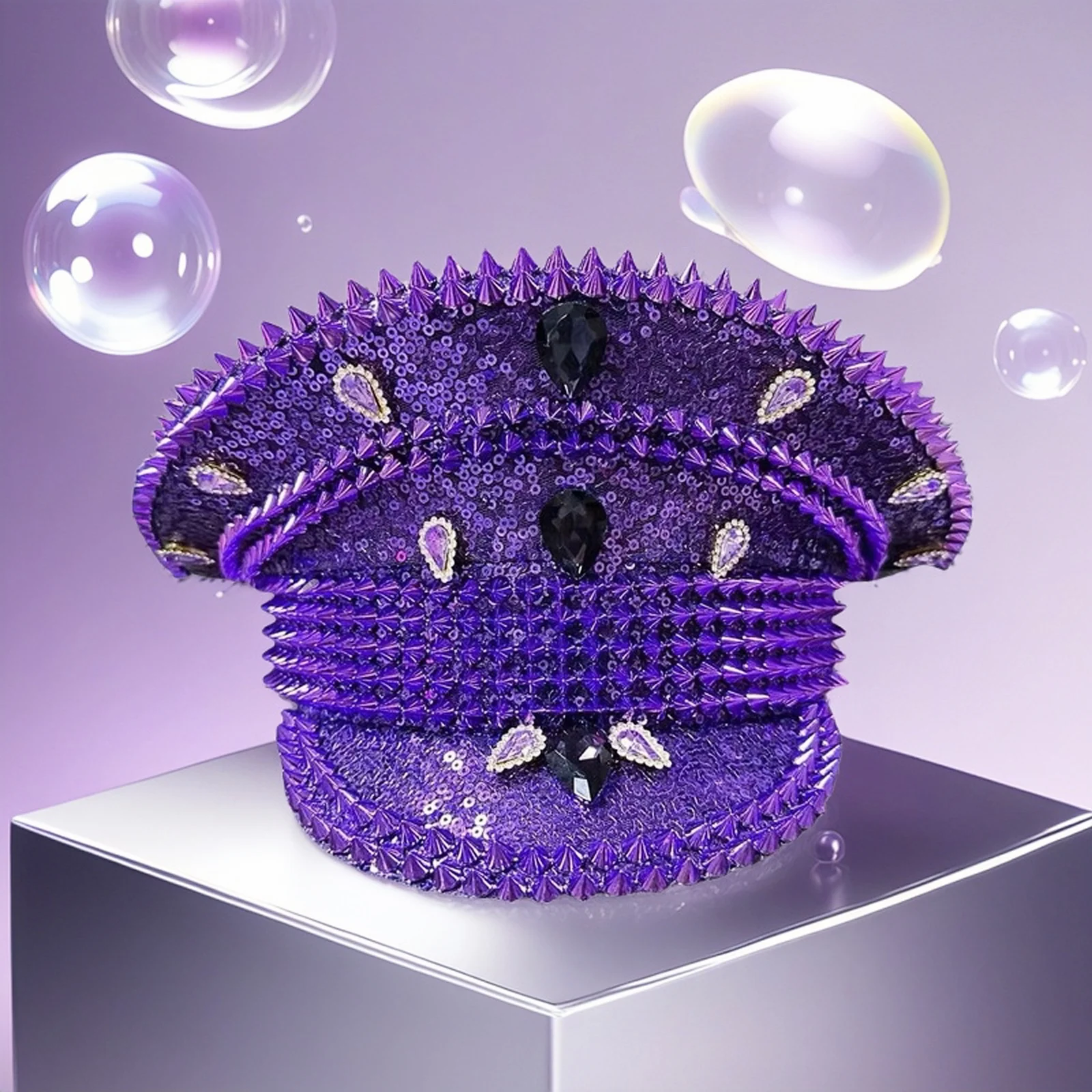 

Капитанская шляпа в стиле стимпанк со стразами для карнавала, Марди Гра, винтажные военные аксессуары и кепка для мужчин и женщин