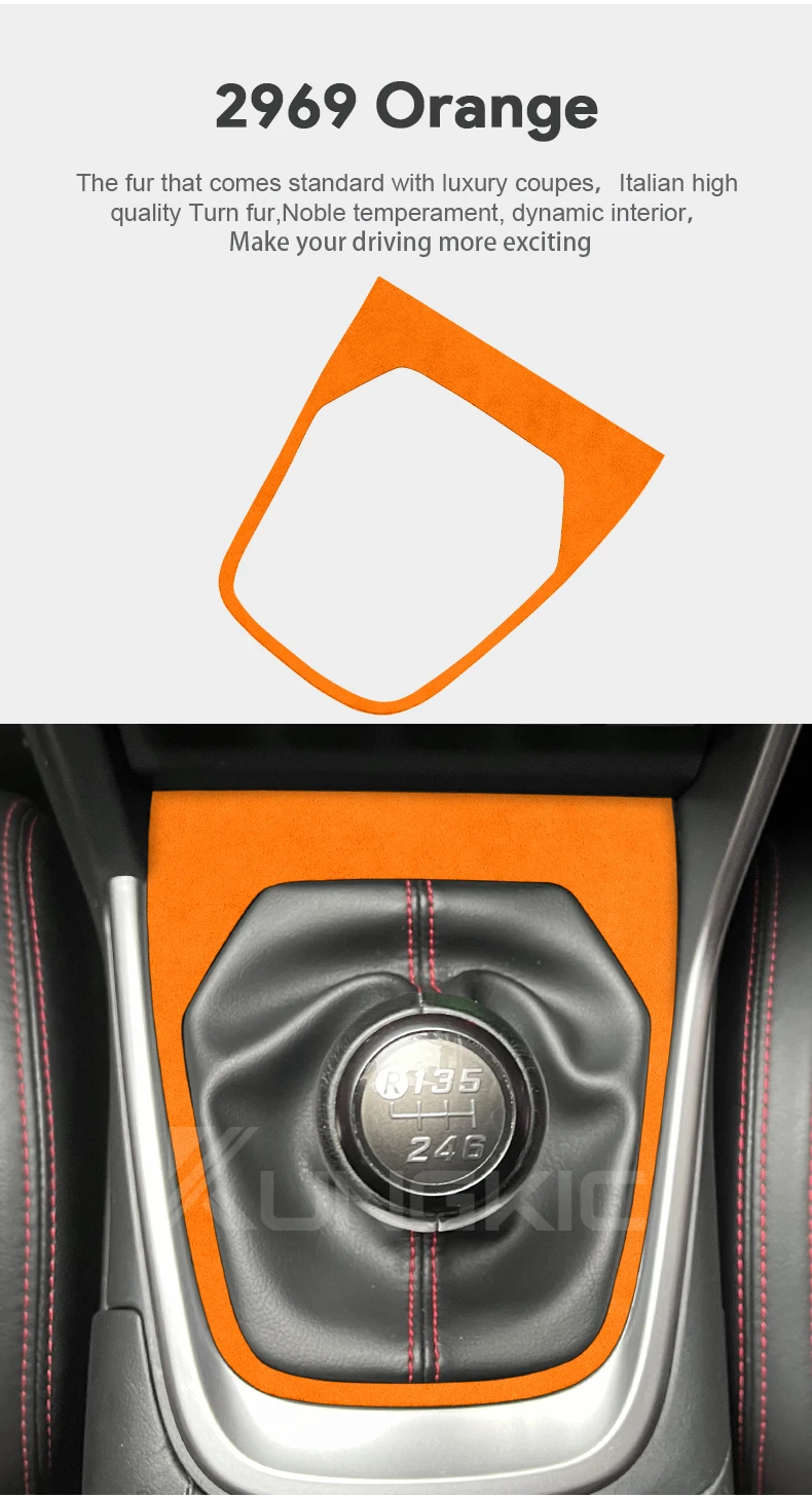 Top-Wildleder-Aufkleber für Subaru BRZ Toyota GR86 2021 2022 2023 2024 LHD RHD Auto-Schaltpanel-Innenverkleidung Zubehör – Detail 9