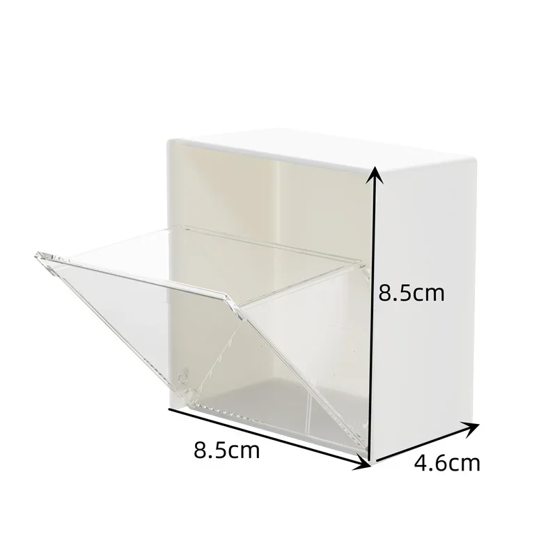 Wall Mounted Storage Box Clamshell Design Plastic Cotton Swab Storage Holder органайзер для кухни bathroom accessories