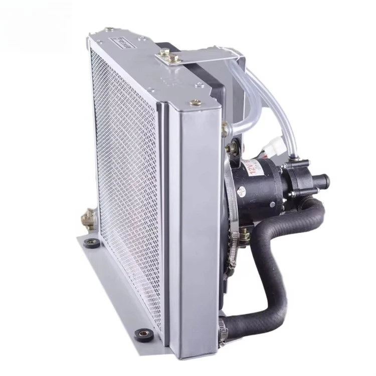 

Manufacturer Good Sell Ac Condenser Price Aluminum Radiator Water tank Cooling Cooler with 24v Fan