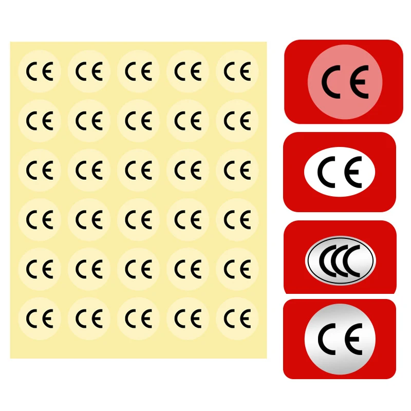 

500 шт., прозрачные, серебристые и Белые ПВХ наклейки Европейского союза, 1 см
