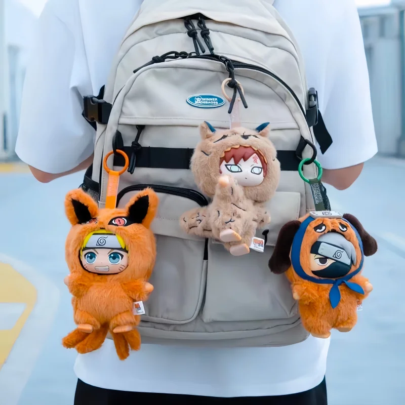 Naruto Shippuden Śliczne Zwierzęta Seria Imprezowa Szczęśliwa Niespodzianka Pluszowa Figurka Uzumaki Naruto Pudełko Niespodzianka Prezent Zawieszka do Plecaka