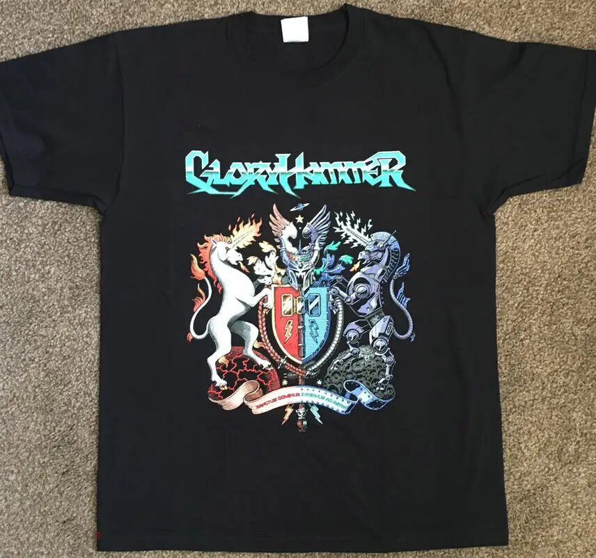 GloryHammer Sanctus Dominus Infernus Ad Astra Black Size S to 5XL T-Shirt AC810