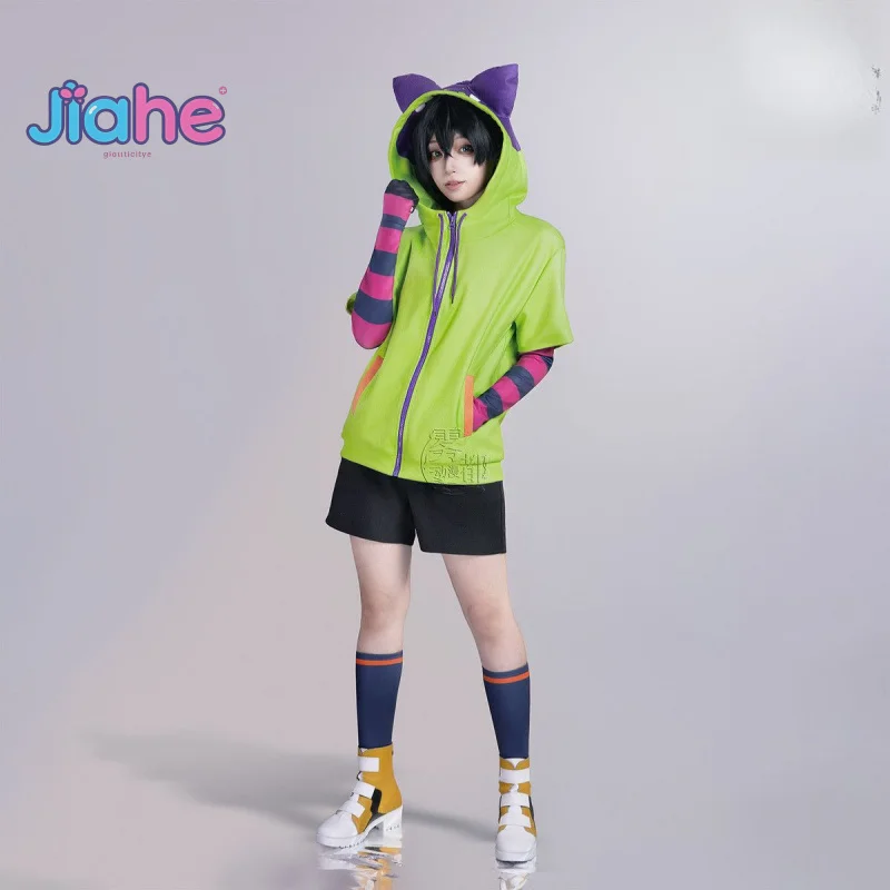 MIYA Anime SK8 the Infinity Cosplay disfraz hombres mujeres casual sudaderas con capucha pantalones cortos peluca zapatos colas Halloween Navidad Miya uniforme