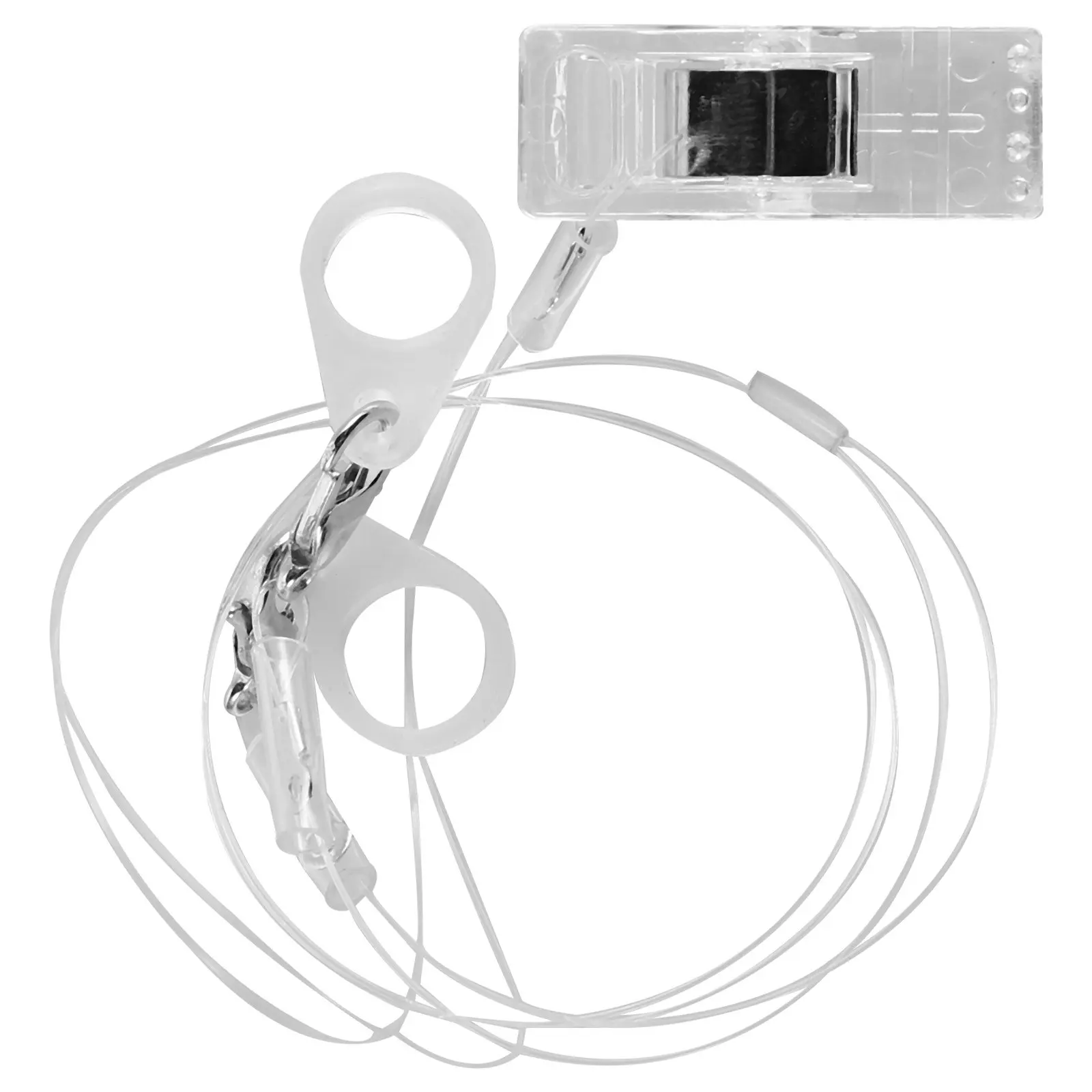 Hearing Aid Anti Loss Cord Transparent Bte Hearing Aid Fastener Clip Dual Ear Safety Tether Holder for Adults Seniors Secure