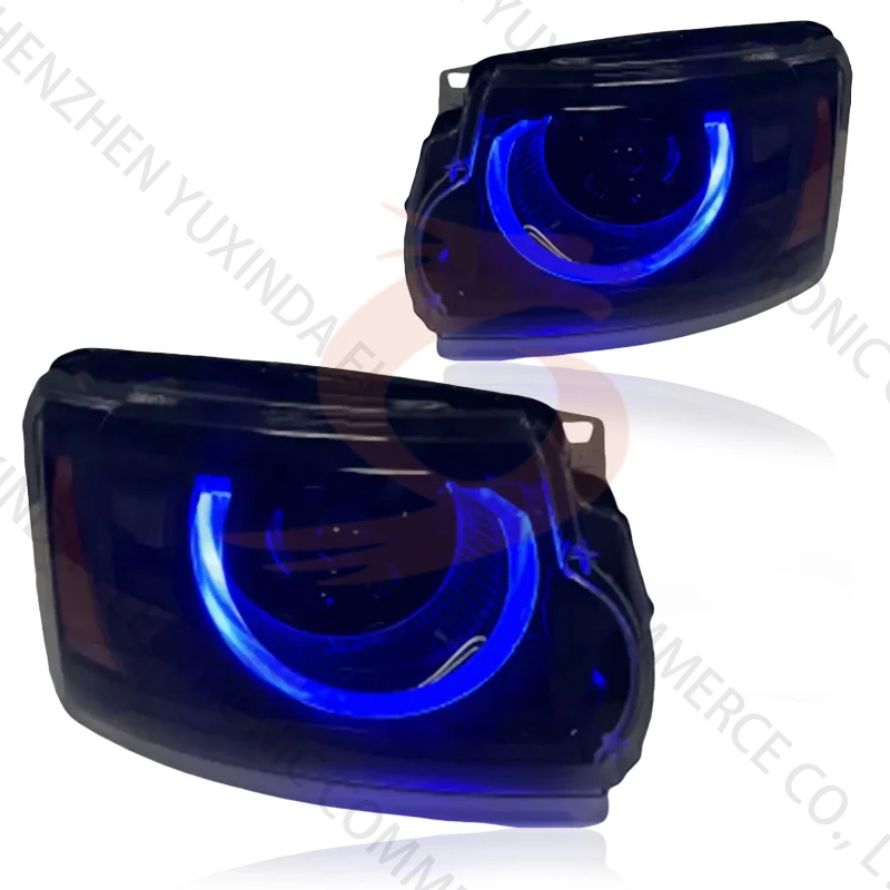 مصباح أمامي تلقائي عالي الجودة لسيارة LandRover DISCOVERY 4 ترقية إلى مجموعة المصابيح الأمامية المدافعية