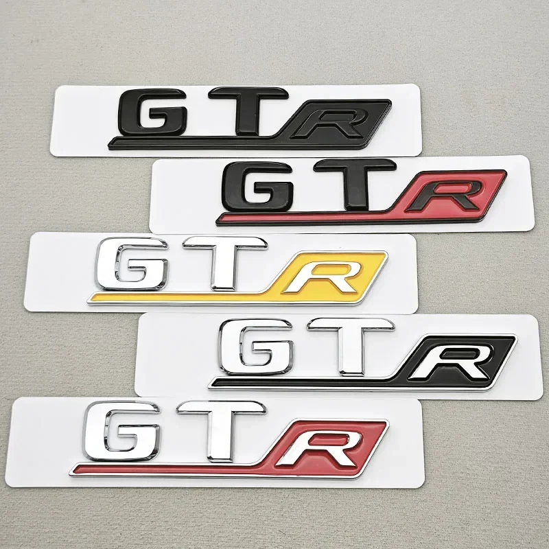 OK 3D ABS Chrome Car Letters Badge Rear Trunk Logo GT R Sticker Emblem Decals For Mercedes Benz GT GT R Tail Marking Accessories