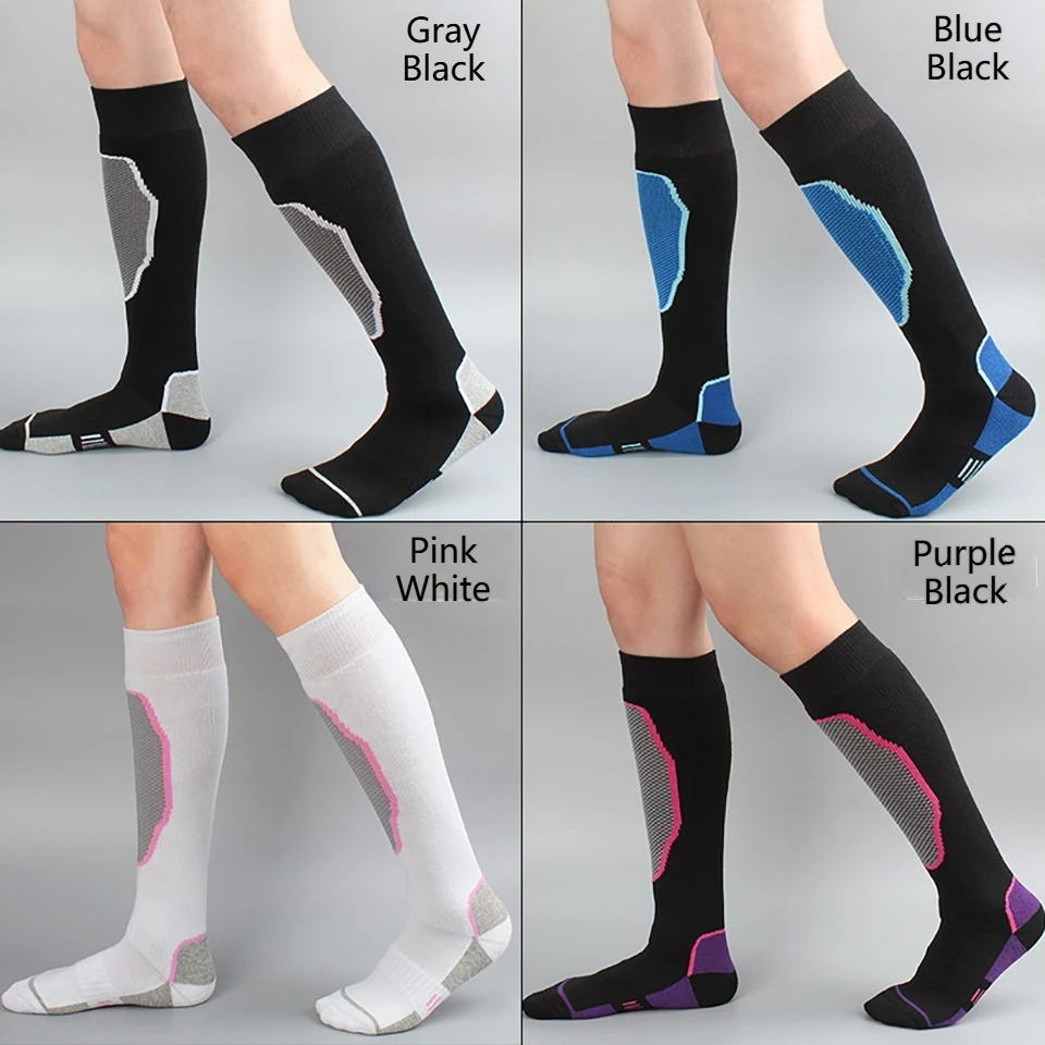 LOOGDEEL 1 زوج مكافحة البرد في الهواء الطلق جوارب رياضية عالية الشتاء الدافئة سماكة جوارب التزلج جوارب التنزه للنساء الرجال الأطفال #5