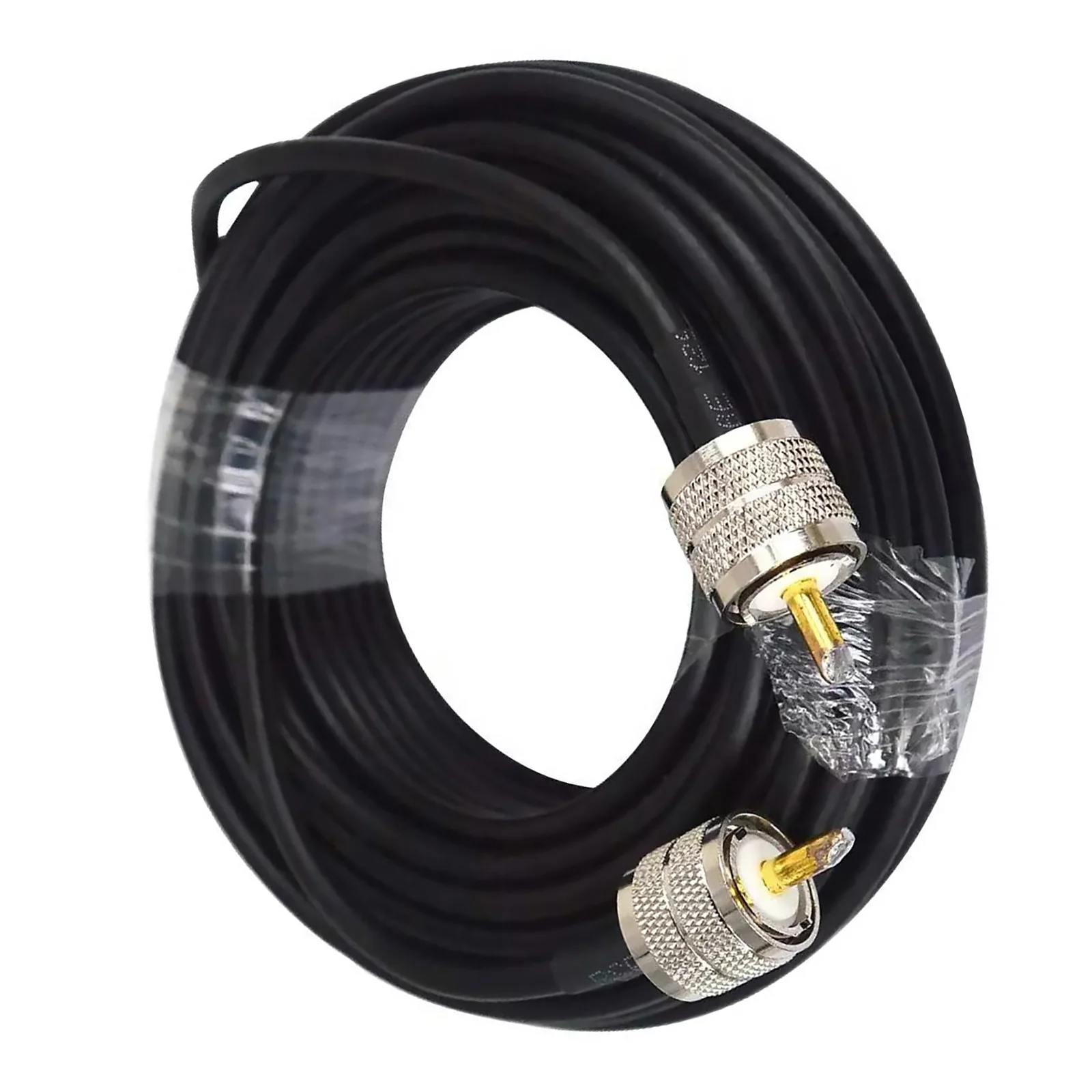 

1x 15M UHF Male to Male RG58 Coaxial Cable Plug Connector 50 Ohm Low Loss CB Radio Antenna Extension 50ft