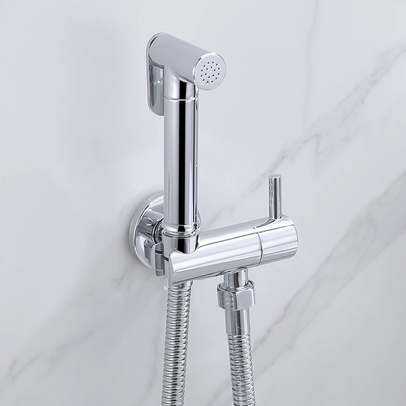 

Bidet Faucet Shower Tap Washer Toilet Sprayer Hygienic Shower Bidet Tap Wall Mounted Bidet Faucets Square Brass Tap Hole Origin