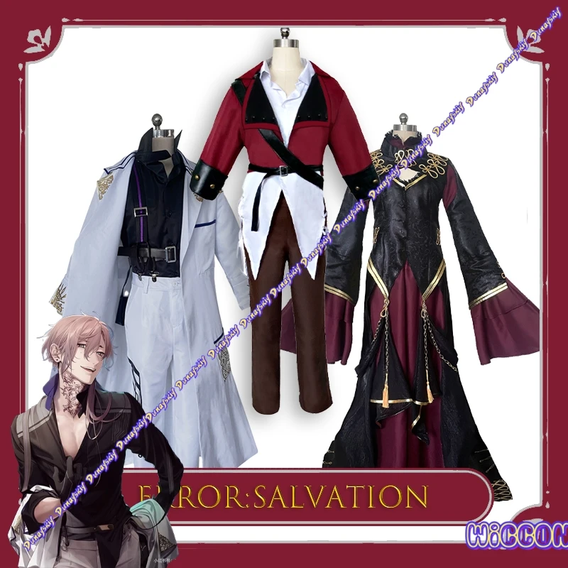 Ciel Blancfeu Adolphe Ankou erreur salut Cosplay Costume mâle Anime jeu de rôle Halloween fête tenue ensemble