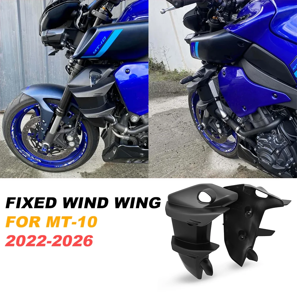 

For MT-10 MT10 2026 2025 2024 2023 2022 Winglet Aerodynamic Wing Deflector Spoiler MT 10 Motorcycle Fairing Side Wing